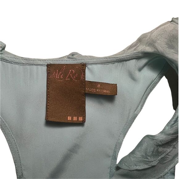 NWT Ali Ro sky blue ruffle dress - Picture 9 of 13